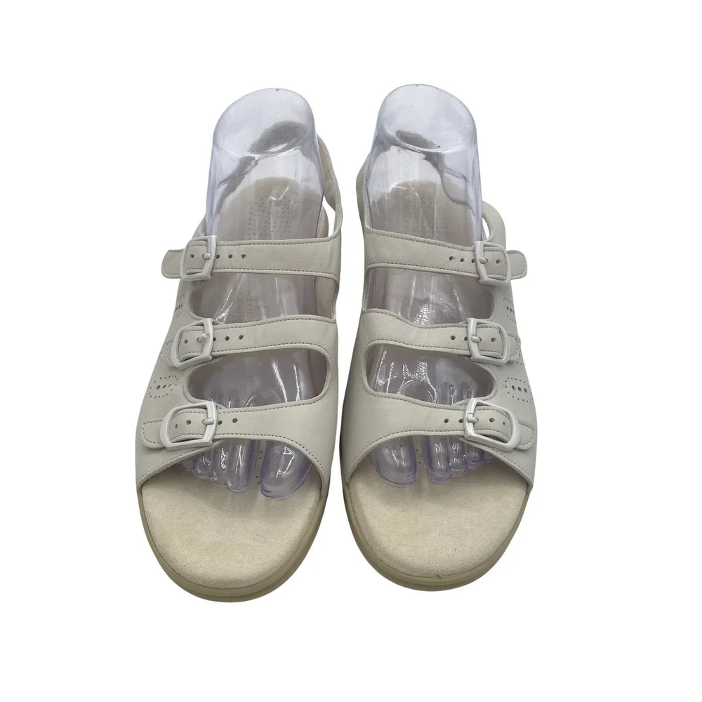 SAS Trio II Bone Leather Slingback‎ Comfort Sandals Womens 10.5 M Made in USA
